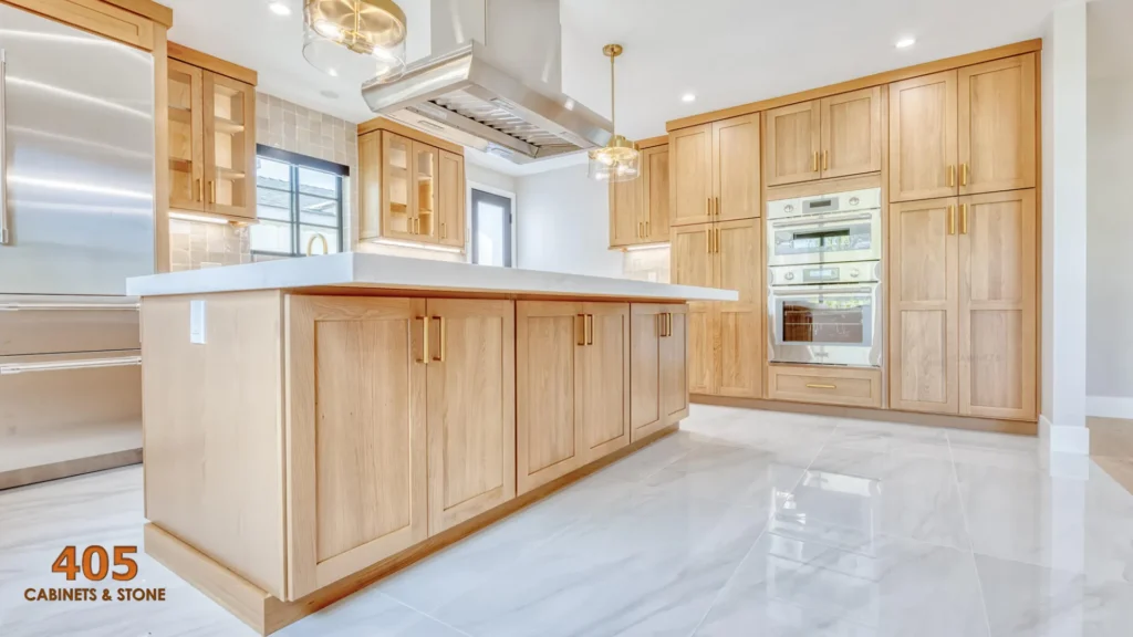 Natural Grain Beauty of White Oak Cabinets