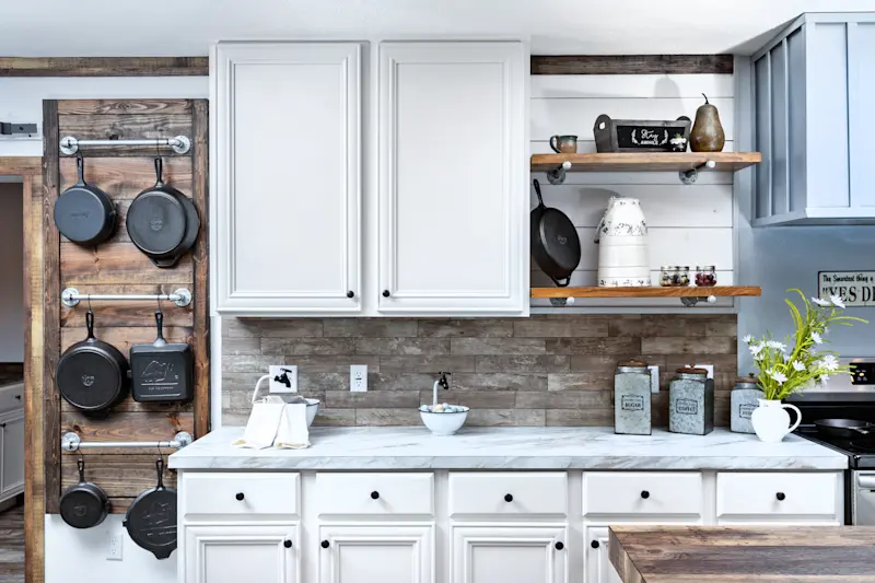 White Kitchen Pantry Storage Cabinet for a Clean Look