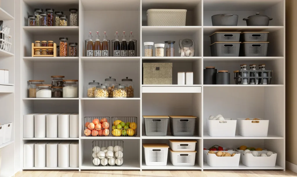 Kitchen Pantry Storage Cabinet for Spices and Snacks