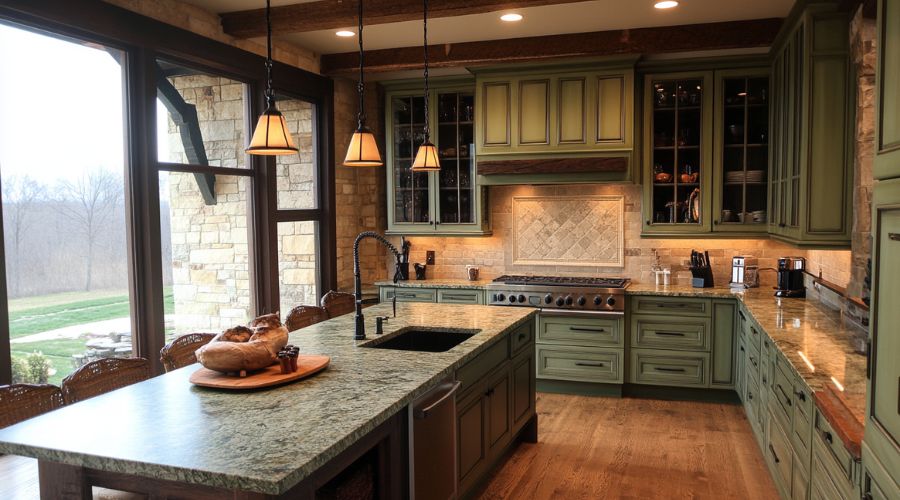 Pros and Cons of Choosing Green Cabinets in Kitchen