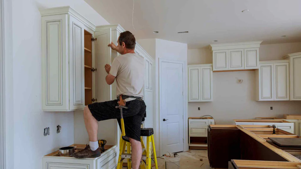 Installing Upper Cabinets