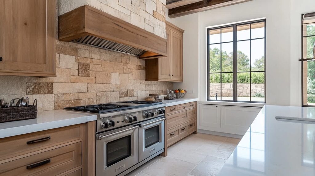 Natural Stone Kitchen Backsplash Ideas with Organic Appeal