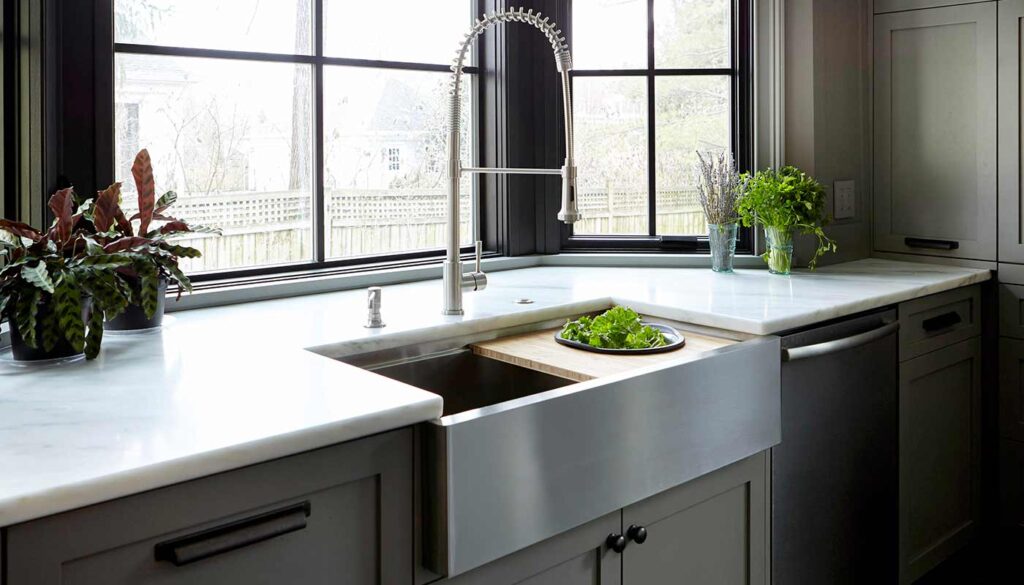 Sink for Kitchen with Double Drainboard