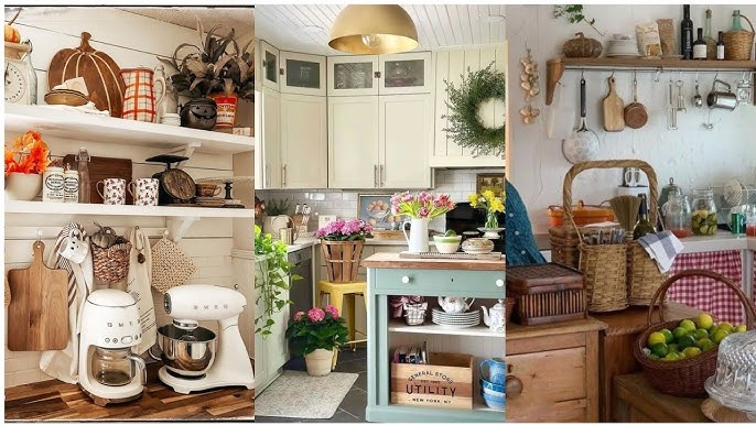 Vintage Style Design of Kitchen Wardrobe