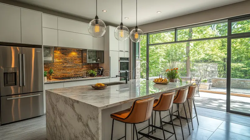 Kitchen Design Images with Large Windows and Natural Light